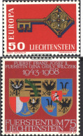 Liechtenstein 495,496 (complete Issue) Unmounted Mint / Never Hinged 1968 Europe, Wedding - Nuovi