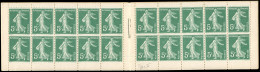 ** 137-C8 - Couverture Loi Du 29 Mars 1920. 5c. Vert. Type Semeuse Camée. 40 Timbres. SUP. - Altri & Non Classificati