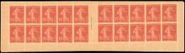 ** 138-C5 - 10c. Rouge. Type Semeuse Camée. 20 Timbres. Papier GC. SUP. - Andere & Zonder Classificatie