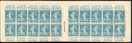 ** 140-C7 - 25c. Bleu. Type Semeuse Camée. 20 Timbres. Série 47. SUP. RR. - Sonstige & Ohne Zuordnung