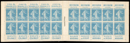 ** 140-C8 - 25c. Bleu. Type Semeuse Camée. 20 Timbres. SUP. - Other & Unclassified