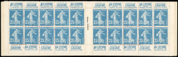 ** 140-C13 - 25c. Bleu. Type Semeuse Camée. 20 Timbres. SUP. - Altri & Non Classificati