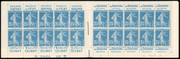 ** 140-C19 - 25c. Bleu. Type Semeuse Camée. 20 Timbres. SUP. - Andere & Zonder Classificatie