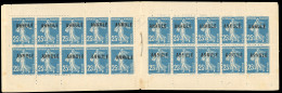 ** 140-CA2 - 25c. Bleu. Type Semeuse Camée. 20 Timbres Surchargés ANNULE. SUP. - Autres & Non Classés