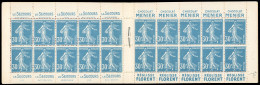 ** 192-C5 - 30c. Bleu. Type Semeuse Camée. 20 Timbres. SUP. - Autres & Non Classés