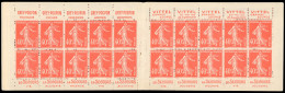 ** 194-C4 - 40c. Vermillon. Type Semeuse Camée. 20 Timbres. SUP. - Andere & Zonder Classificatie