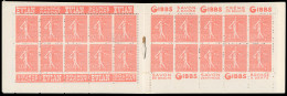 ** 199-C5 - 50c. Rouge. Type Semeuse Lignée. 20 Timbres. SUP. - Sonstige & Ohne Zuordnung