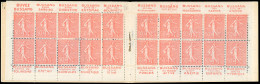 ** 199-C22 - 50c. Rouge. Type Semeuse Lignée. 20 Timbres. SUP. - Other & Unclassified