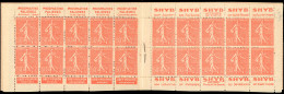 ** 199-C29 - 50c. Rouge. Type Semeuse Lignée. 20 Timbres. SUP. - Other & Unclassified