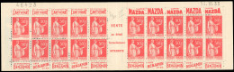 ** 283-C24 - 50c. Rouge. Type Paix. 20 Timbres. SUP. - Other & Unclassified