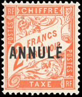 ** 41-CI1 - Timbres-Taxe. 2F. Rouge-orange. SUP. - Cours D'Instruction