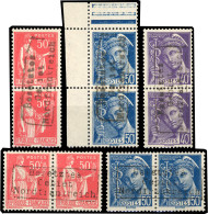 ** 3 / 7 - DUNKERQUE + COUDEKERQUE. 5 Valeurs. SUP. - Guerre (timbres De)