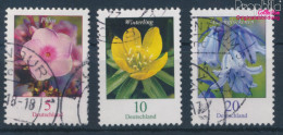 BRD 3296,3314-3315 (kompl.Ausg.) Gestempelt 2017 Blumen (10352081 - Oblitérés