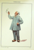 Costume Normandie (27) Farceur Villageois Signé Illustré Par P.A Leroux XXème - Célébrités