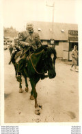 HOMME A CHEVAL CARTE PHOTO LIEU NON IDENTIFIE - A Identifier