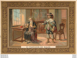 CHROMO DOREE PHOSCAO 12.50 X 9 CM  SAINT FRANCOIS DE SALLES ET SES VIEUX HABITS - Andere & Zonder Classificatie