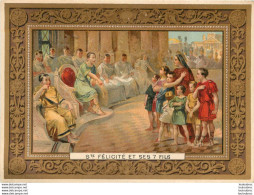 CHROMO DOREE PHOSCAO 12.50 X 9 CM  MARTYRE DE SAINTE FELICITE ET DE SES 7 FILS - Autres & Non Classés