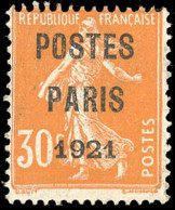 * 29 - 30c. Orange. POSTES PARIS 1921. SUP. - Andere & Zonder Classificatie