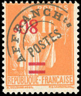 ** 74a - 80c. S/1F. Orange. Surcharge "80" Renversée. Décentré. B. - Altri & Non Classificati