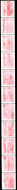 ** 4187f - Marianne De Beaujard. Rouge. Roulette De 11 Timbres Avec N° Noir Au Verso. Impression Très Dépouillée Et Défe - Coil Stamps