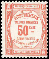 ** 47 - 50c. Rouge. Décentré. B. - Altri & Non Classificati