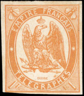 * 3 - 1F. Orange. Marge Effleurée En Haut à Droite Mais TB. - Telegraph And Telephone