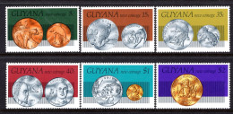 Guyana 1977 New Coinage Set MNH (SG 671-676) - Guyane (1966-...)