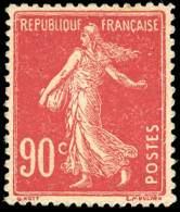 * 12 - 90c. Rouge. Entier Postal Reperforé Pour Faire Illusion D'un 90c. Sans Surcharge De La Première Série. TB. - Sonstige & Ohne Zuordnung