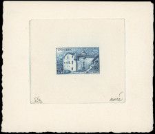 (*) 106 - Epreuve D'artiste Du 2F.40 En Bleu. Maison Des Vallées. 3ième état Du Poinçon. Signée OUVRE. SUP. - Other & Unclassified