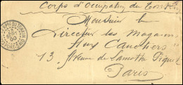 Obl. Lettre Manuscrite En Franchise Frappée Du CàD Du CORPS EXPre DU TONKIN - PORT-SAID Du 23 Septembre 1900 à Destinati - Autres & Non Classés