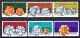 Guyana 1977 New Coinage Set HM (SG 671-676) - Guyane (1966-...)