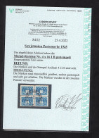 Sowjetunion, Vierer Block Portomarke Mi.-Nr. 16 I B Gestempelt, FA. Hovest. - Autres & Non Classés