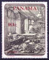 Panama 1967 Mint No Gum, St. Hieronymus And Lion, Animal Paintings - Other & Unclassified