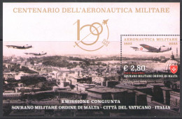 2023 Smom , Centenario Aeronautica Militare - Foglietto - Nuovo - MNH** - Sovrano Militare Ordine Di Malta