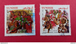 2021 Emission Conjointe Tunisie Maroc Musique Stambali Gnaoua Joint Issue Tunisia Morocco Oblitérés - Tunesië (1956-...)