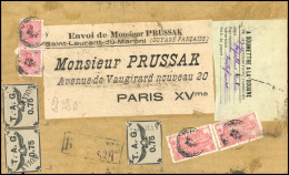 Obl. 4 - Poste Aérienne. 0,75c. X 3, Obl. AVION + 2 X 10c. + 2 X 1F. S/dessus De Paquet Recommandée Provenant De Monsieu - Otros & Sin Clasificación