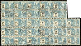 Obl. 41a - 25c. Bleu. Dent 11. 200 Pièces. TB. - Other & Unclassified