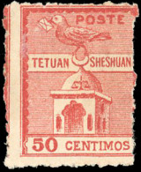 * 150 - 50c. Colombe Carmin TETOUAN A SHESHUAN. TB. - Altri & Non Classificati