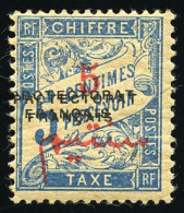 * 18a - Timbres-Taxe. 5c. S/5c. Bleu. Double Surcharge. SUP. - Autres & Non Classés