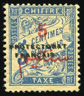 (*) 18a - Timbres-Taxe. 5c. Bleu. Double Surcharge. TB. - Sonstige & Ohne Zuordnung