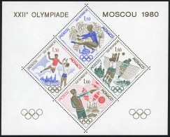 ** 11+12 - Blocs Et Feuillets. Blocs Spéciaux S/papier Gommé. JO De Moscou X 5 Et JO De Lake Placid X 5. SUP. - Other & Unclassified