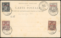 Obl. 1A / 4 A - 4 Valeurs (oxydation). Emission Provisoire S/Colis Postal 1er Jour Du 17 Novembre 1899. SUP. - Altri & Non Classificati