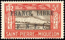 ** 244 - 5F. Rouge Et Brun. Surcharge "FRANCE LIBRE F.N.F.L.". SUP. - Other & Unclassified