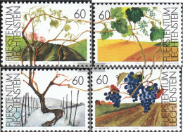 Liechtenstein 1089-1092 (complete Issue) Unmounted Mint / Never Hinged 1994 The Vine - Neufs
