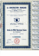 13-CONSTRUCTION FRANCAISE. 1960. Lot De 2 Titres Différents. - Autres & Non Classés
