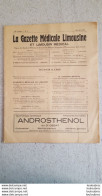 LA GAZETTE MEDICALE LIMOUSINE ET LIMOUSIN MEDICAL JANVIER 1935 LIMOGES 40 PAGES PARFAIT ETAT - 1900 - 1949