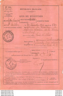 COMMUNE DE SOUDAY 1912  LA COMTESSE DE SOLAGES CHATEAU DE LA COUR 1912 AVIS DE RECEPTION - Historical Documents