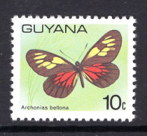 Guyana 1978-80 Butterflies - 10c Value HM (SG 699) - Guyana (1966-...)