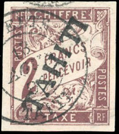 Obl. 13 - Timbres-Taxe. 2F. Marron. Obl. SUP. - Autres & Non Classés