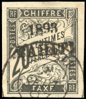 Obl. 21 - Timbres-Taxe. 20c. Noir. Obl. SUP. - Otros & Sin Clasificación